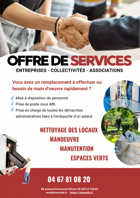 Offre de services - professionels